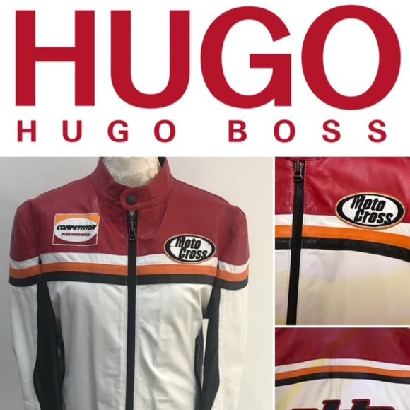 🏎️HUGO Boss moto jacket